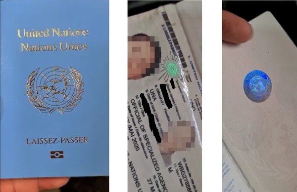 위조 유엔 여권