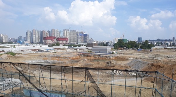 옛 동앙화학 공장터였던 인천 미추홀구 용현·학익지구 1블록 도시개발사업 부지