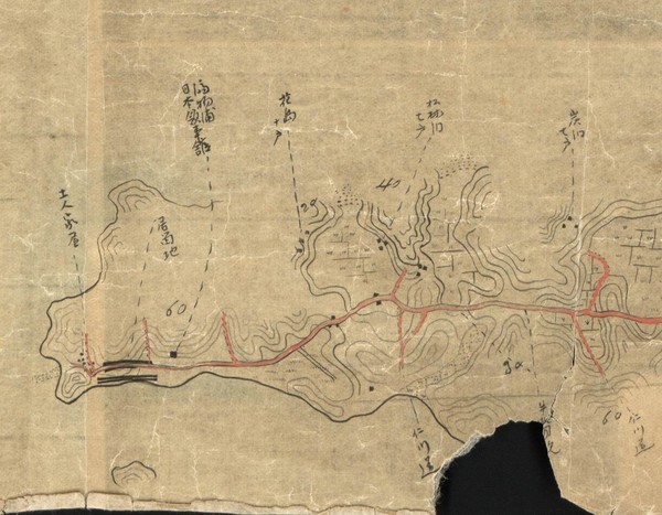 이소바야시 신조의 지도에 보이는 화도(미국의회도서관 소장)