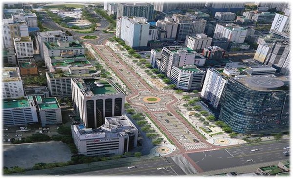 인천시청 앞 '미래로 교통정온화사업' 조감도(자료제공=인천시)