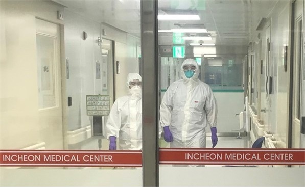 인천 오미크론 변이 감염자들이 입원해 치료를 받고 있는 인천의료원 코로나19 병동 (사진= 인천in]