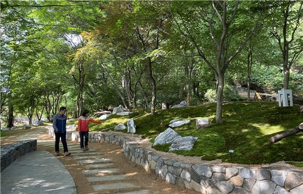 인천대공원 내 인천식물원에 새로 조성한 이끼원(사진제공=인천대공원사업소)