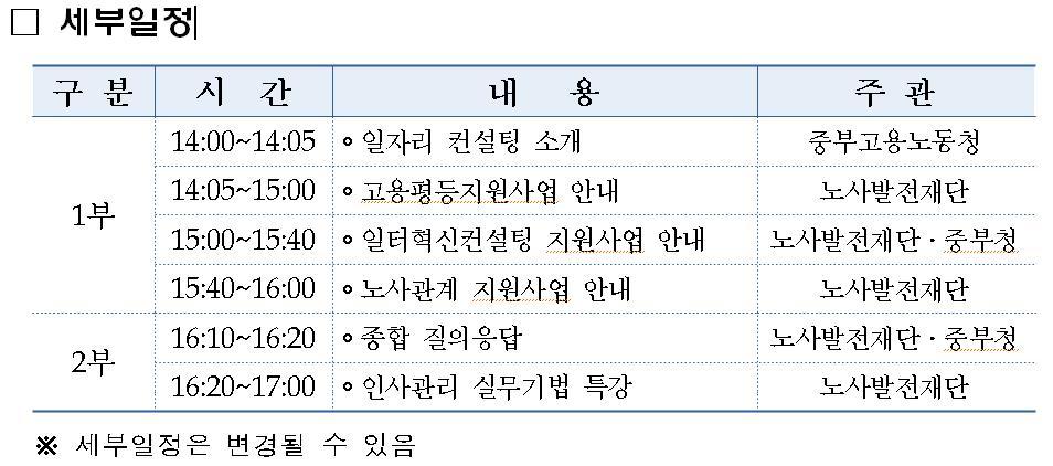 20131016_중소기업지원제도_합동설명회_일정표.jpg