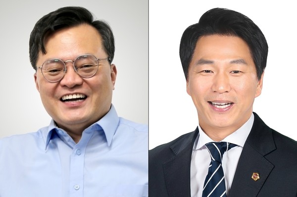 (왼쪽부터) 이동주 국회의원, 김종인 전 인천시의원.