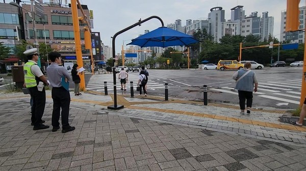 인천 남동구 서창2동 119안전센터 앞 사거리 모습. 사진=남동구의회